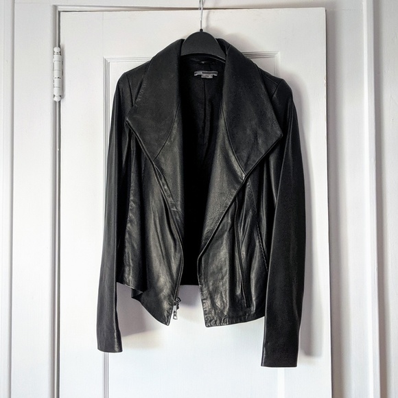 NWOT VINCE Lamb Leather Jacket - Picture 5 of 8